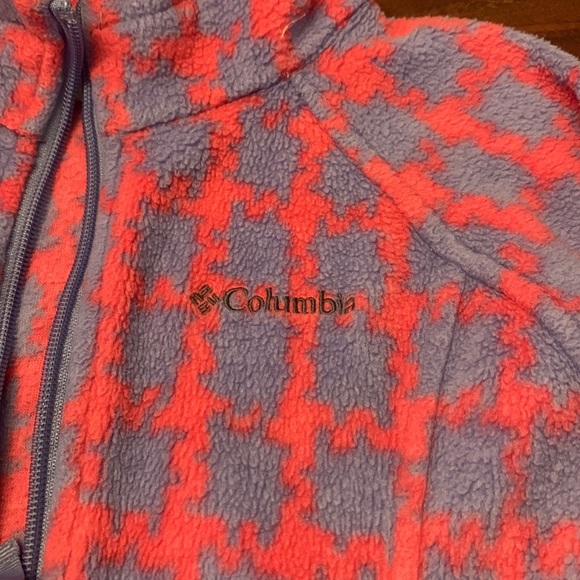 Girls pink & purple Columbia fleece - Picture 2 of 3